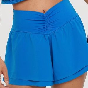 Aerie Real Me Flowy Ruched Shorts